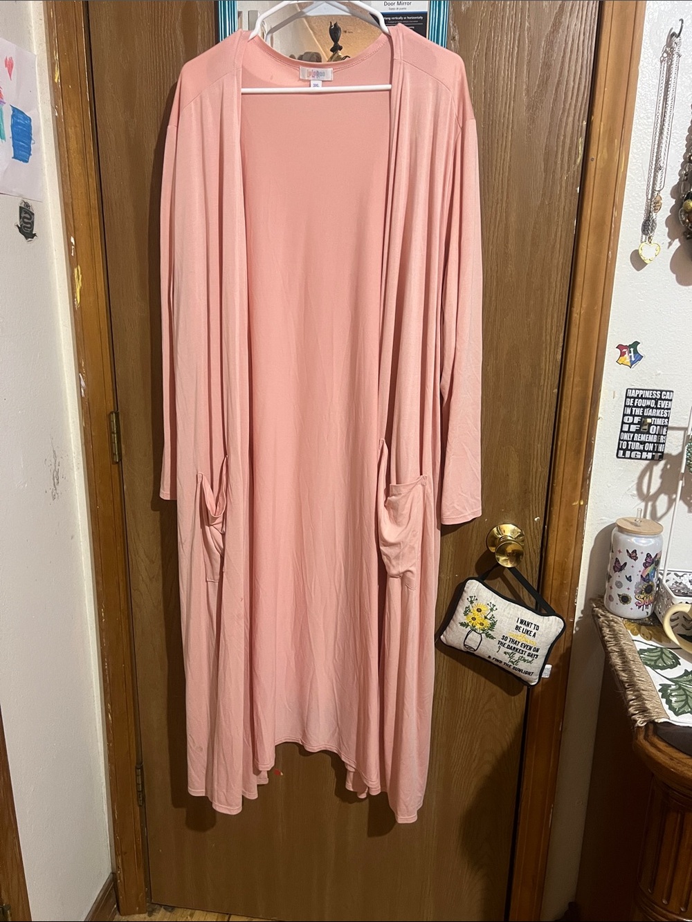LuLaRoe Blush Pink Kimono
